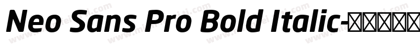 Neo Sans Pro Bold Italic字体转换